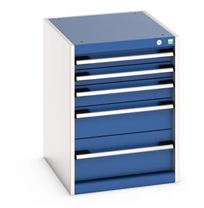 Bott Cubio 5 Drawer Cabinet 525W x 650D x 700mmH 40018027.**